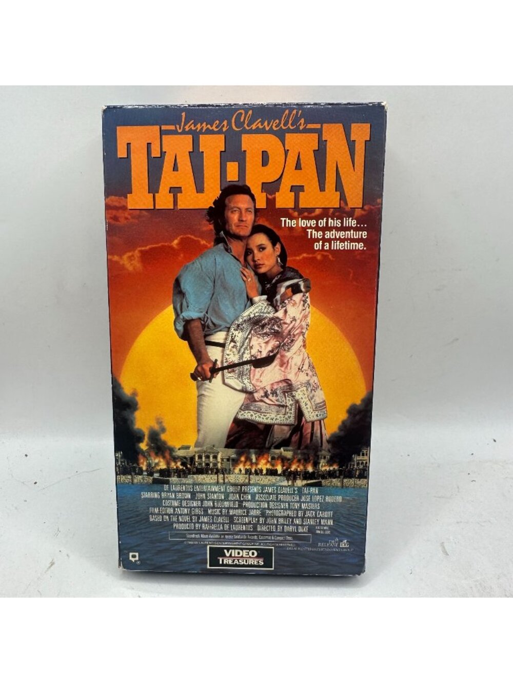 James Clavells Tai-Pan VHS Video Treasures Edition Bryan Brown Joan Chen Drama 1